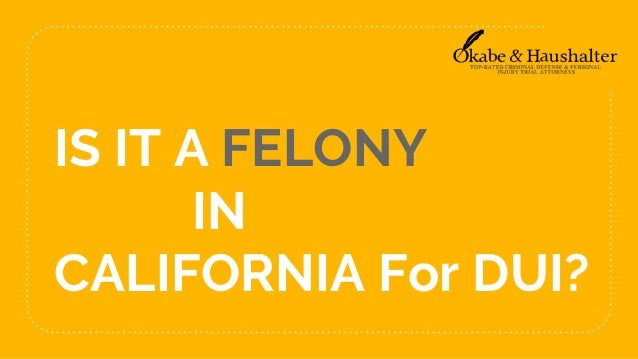 Misdemeanor DUI Charges